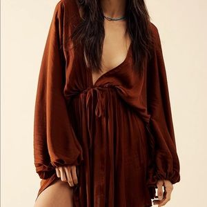 Free People Ariel Mini Dress - Coconut Shell